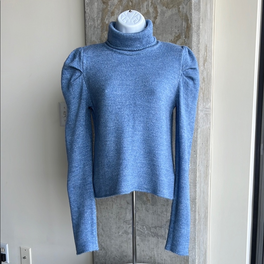 Topshop Blue Turtleneck Sweater